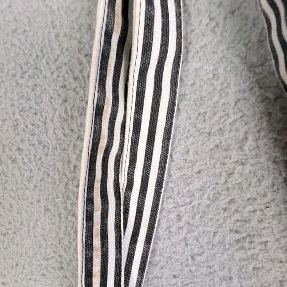 KATE SPADE TODAY IS SATURDAY TOTE BAG BLACK AND WHITE STRIPES - Picture 9 of 12